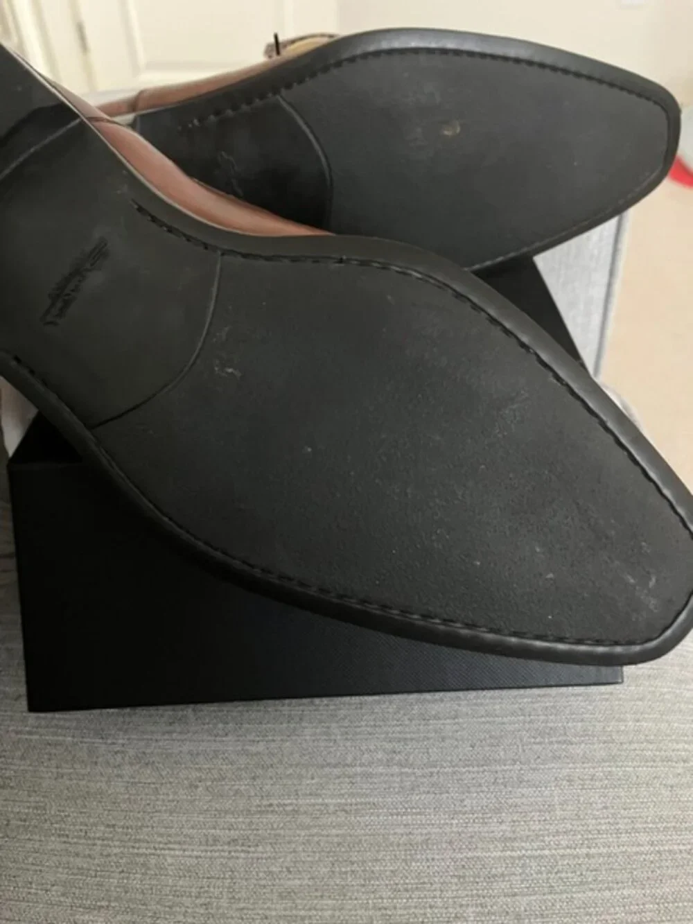 Santoni Cap Toe Oxford Shoes Brown
